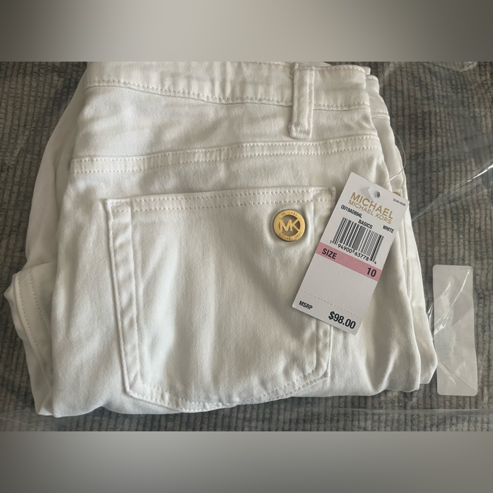 Michael Kors white Izzy Skinny Jeans - Picture 8 of 11
